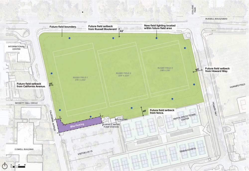 Map shows the location of where lights will be installed